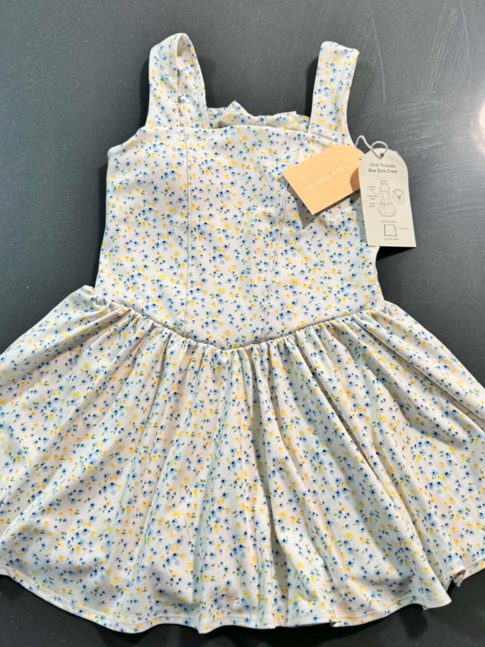 BLOGILATES GIRLS PRINCESS BOW BACK DRESS LIMITED EDITION MOMMY AND ME KIDS LARGE